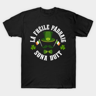 Lá Fhéile Pádraig Sona Duit Léine T-ST Patrick's Day Tees T-Shirt